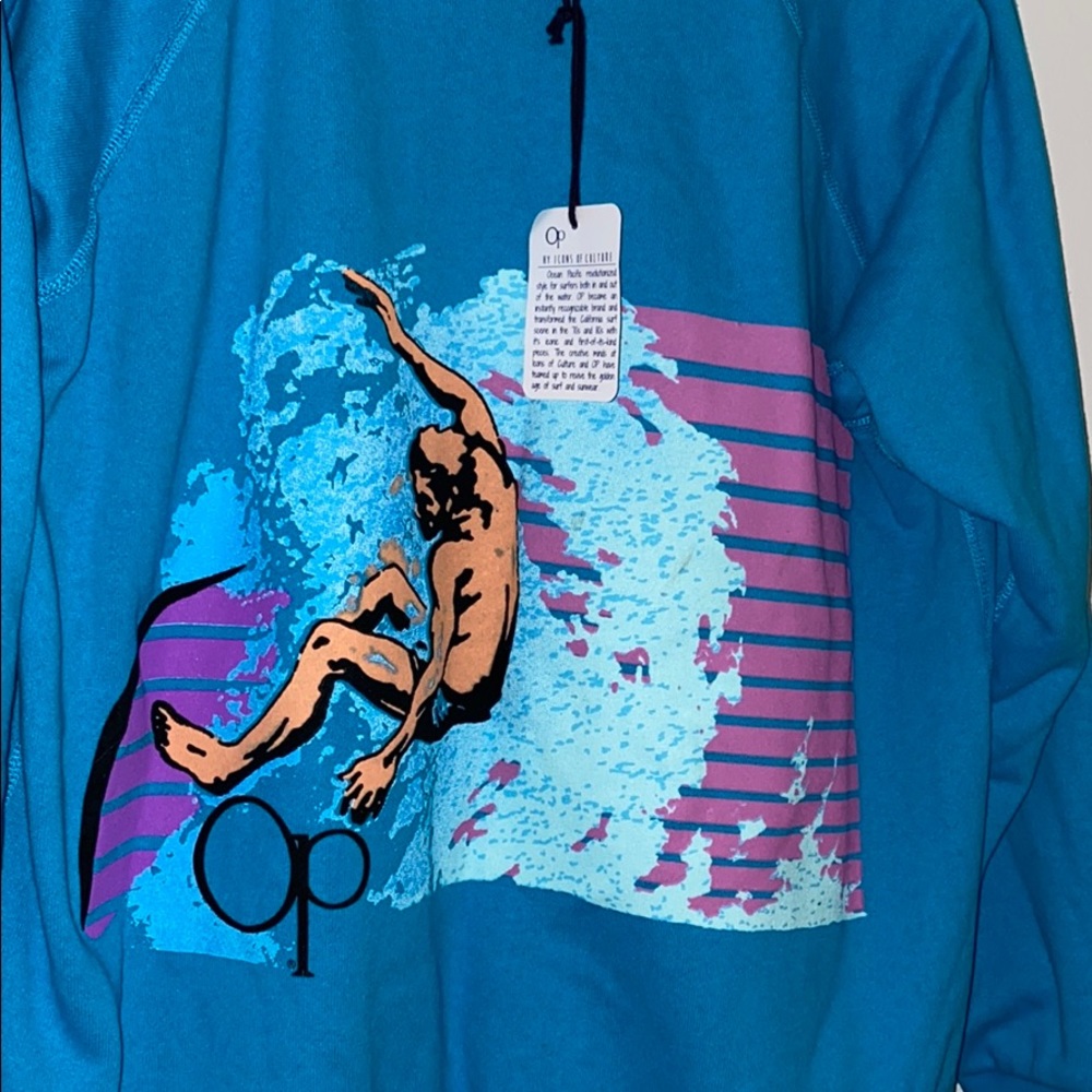 OP Retro Vintage Crew neck Fleece - Picture 2 of 4